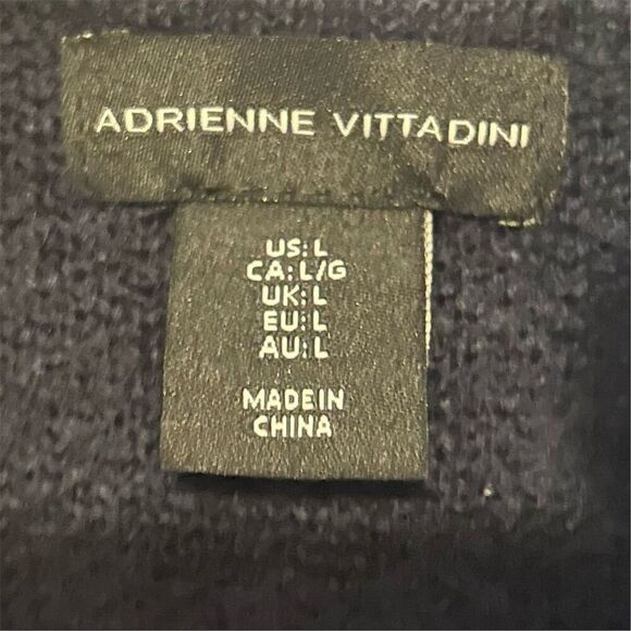 Adrienne Vittadini Women's Blue Long Jacket Lion Buttons Size L - Picture 8 of 14